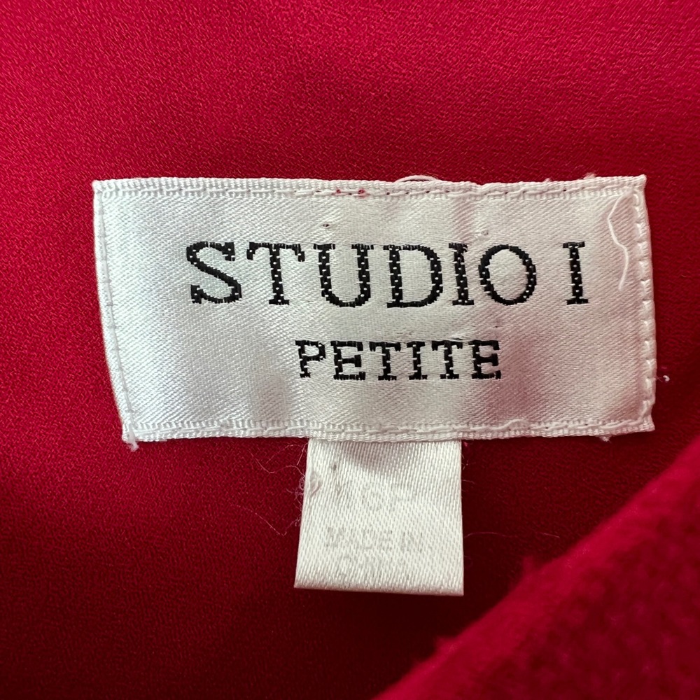 Studio I Petite‎ Red Sleeveless Scoop Neck Maxi Dress - Picture 7 of 11